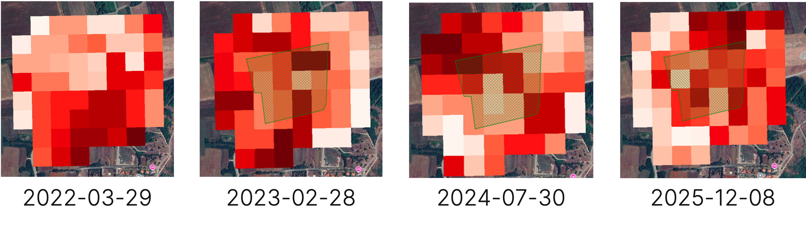 ECOSTRESS surface-temperature image series